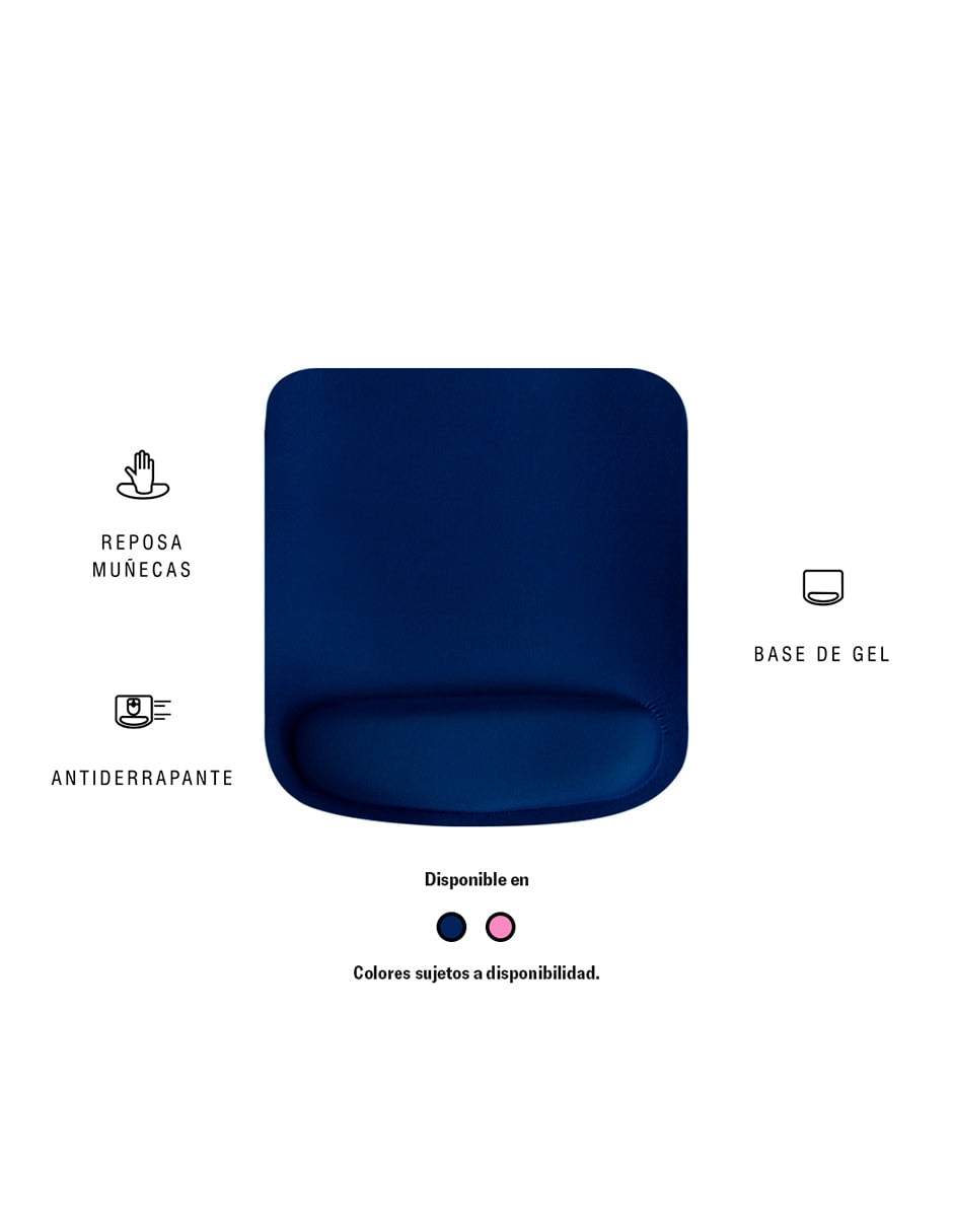 Mousepad STF VIVA! base gel, reposamuñecas Azul — imagen 6