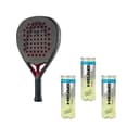 Pack Pala de Padel Coello Pro 2026 y 9 pelotas Padel Pro
