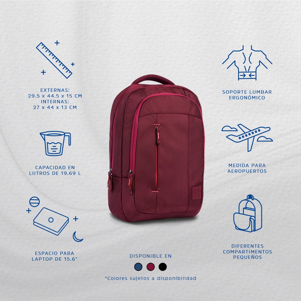 Combo: Mochila Zilker Vino 15.6” + Audífonos Lisbon Coral — imagen 11