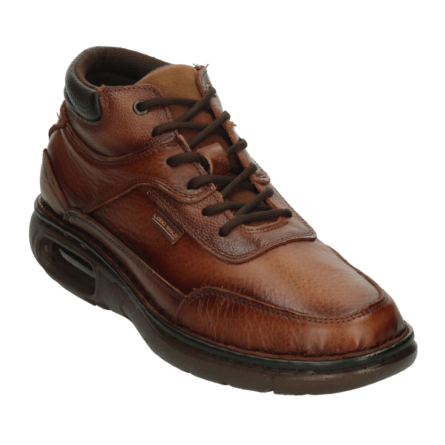 Bota Lobo Solo Hombre Café Casual Cómodas Caballero — imagen 5