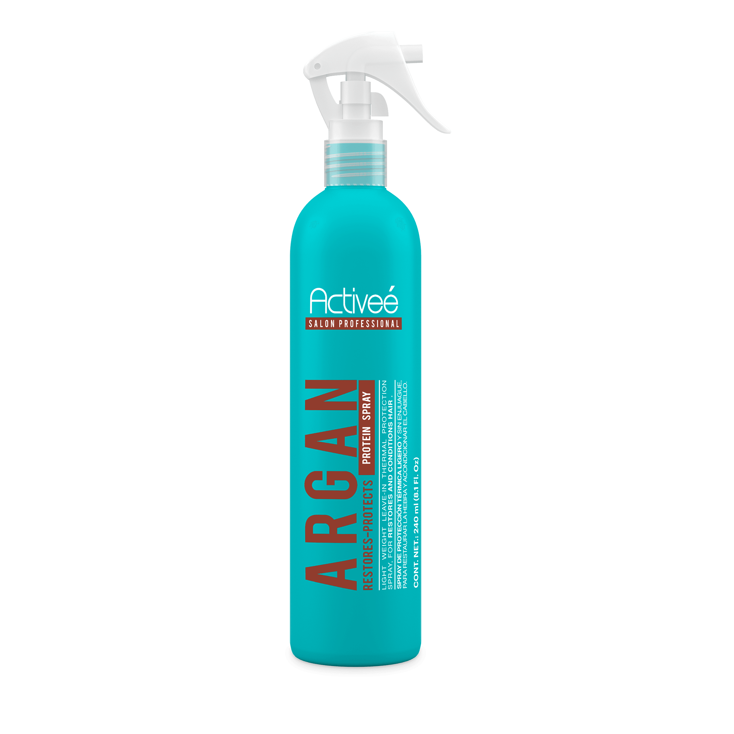 Proteina Capilar Activeé Professional Argan Tecnologia para cuidado Intensivo de Cabello Teñido o Dañado Libre de Sal — imagen 4