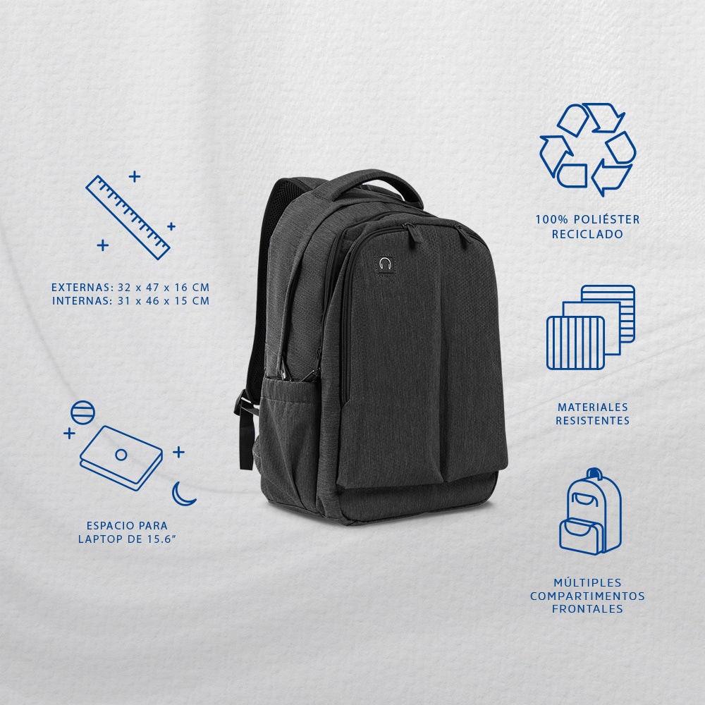 Mochila para laptop CoolCapital Navigation 15.6" pulgadas — imagen 8