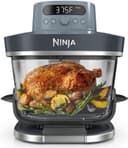 Freidora de Aire con Vidrio Ninja Crispi Pro 6 en 1 1800W 5.6L Azul