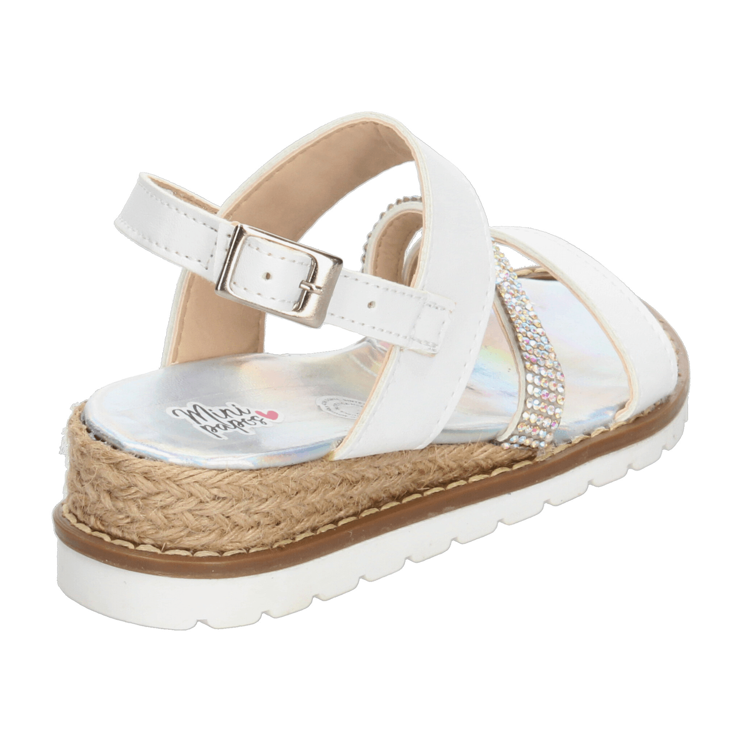 Sandalias Minipapos Niña Casual Blanca Infantil T18-22 — imagen 3
