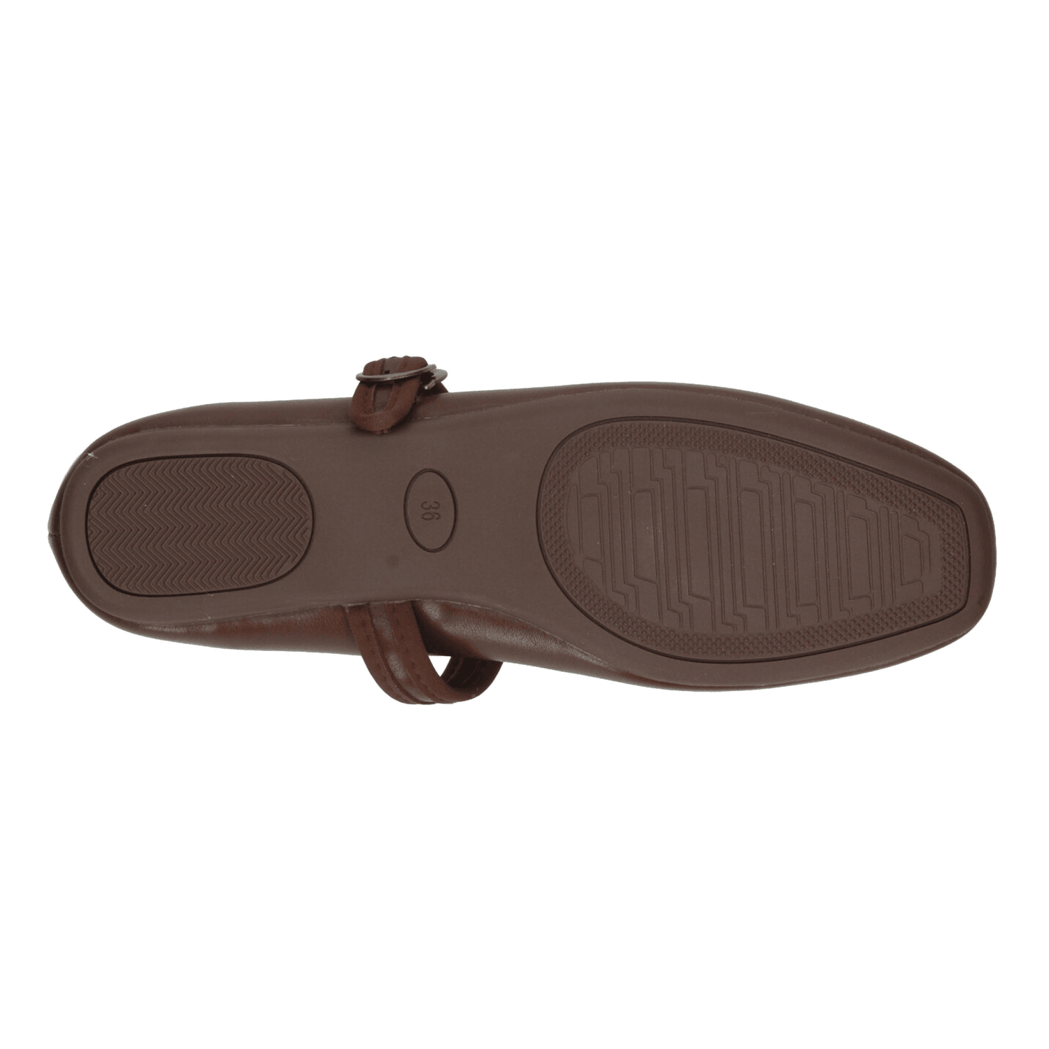 Flat Efe Dama Casual Hebilla Mary Jane Café Mujer — imagen 9