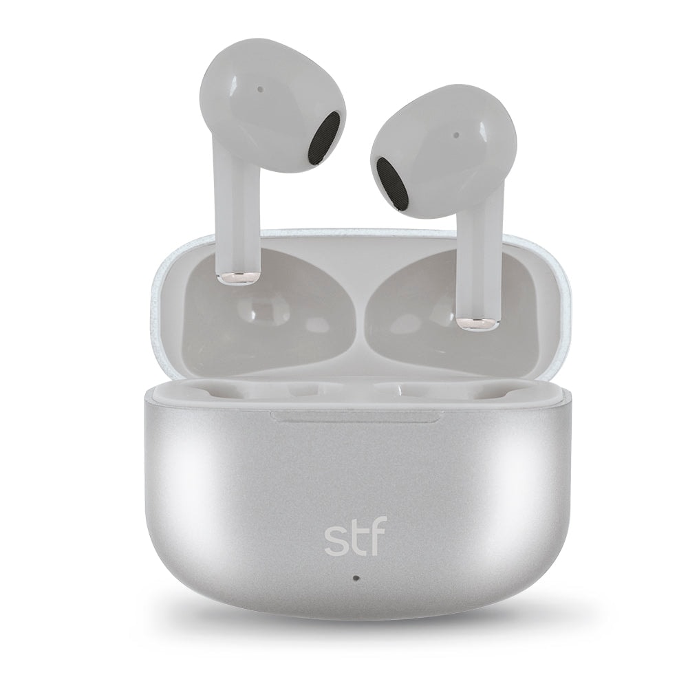 Audifonos Inalámbricos Tws Aurum STF 16hrs Uso Gris — imagen 2