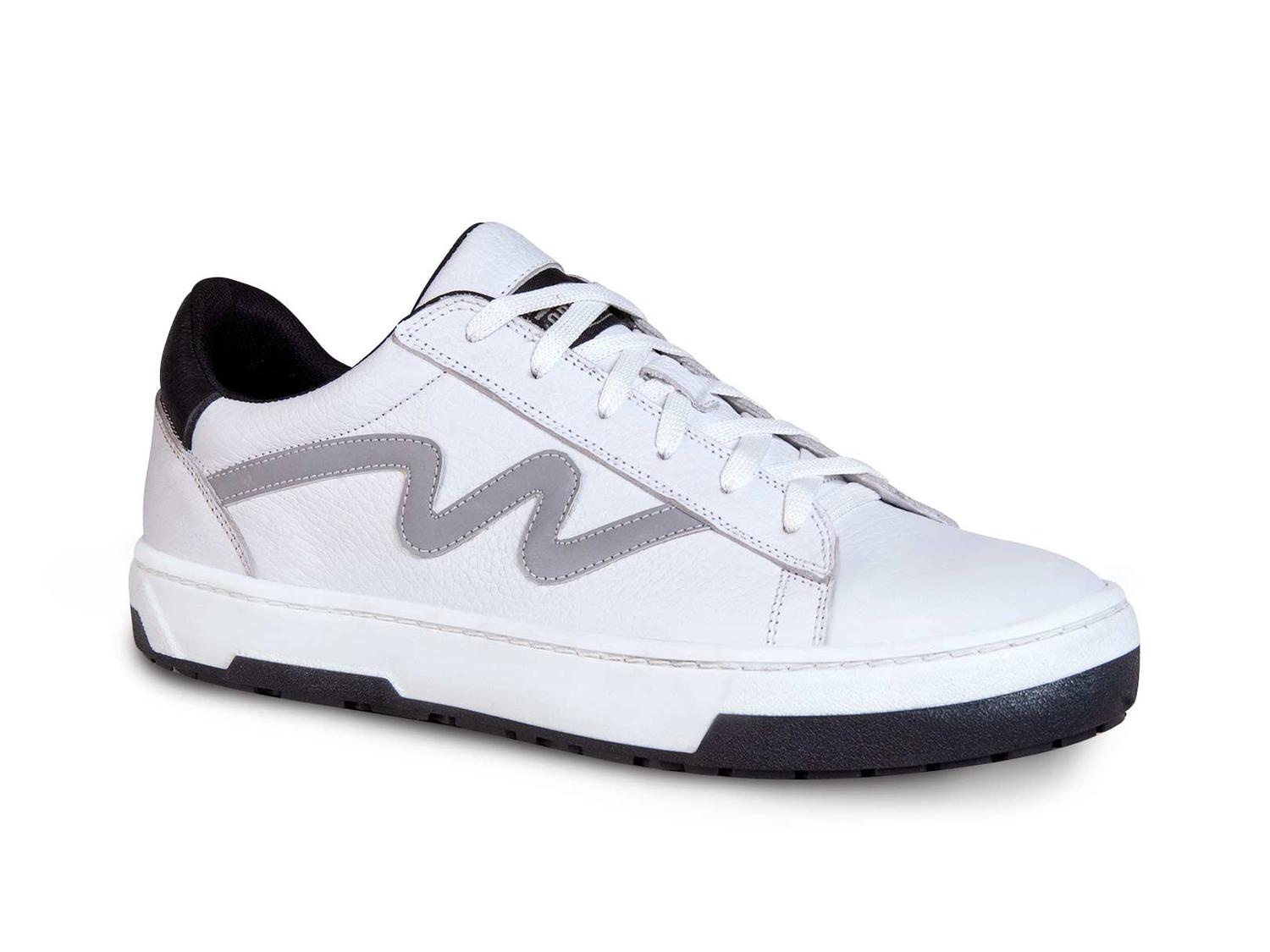 Tenis Bota Motociclista Hombre Moto Biker Wkl 80204 Blanco — imagen 1