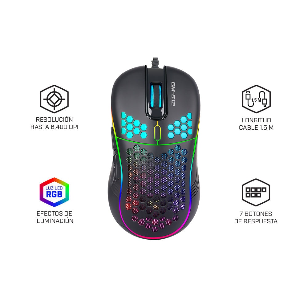 Mouse gamer XTRIKE ME GM-512 programable gaming para computadora — imagen 3