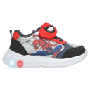 Tenis Marvel Spiderman Niño Casual Led Negro Infantil T15-18