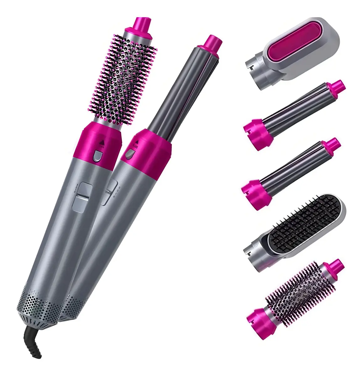 Cepillo Secador Rizador de Cabello 5 En 1 con Voluminizador — imagen 1