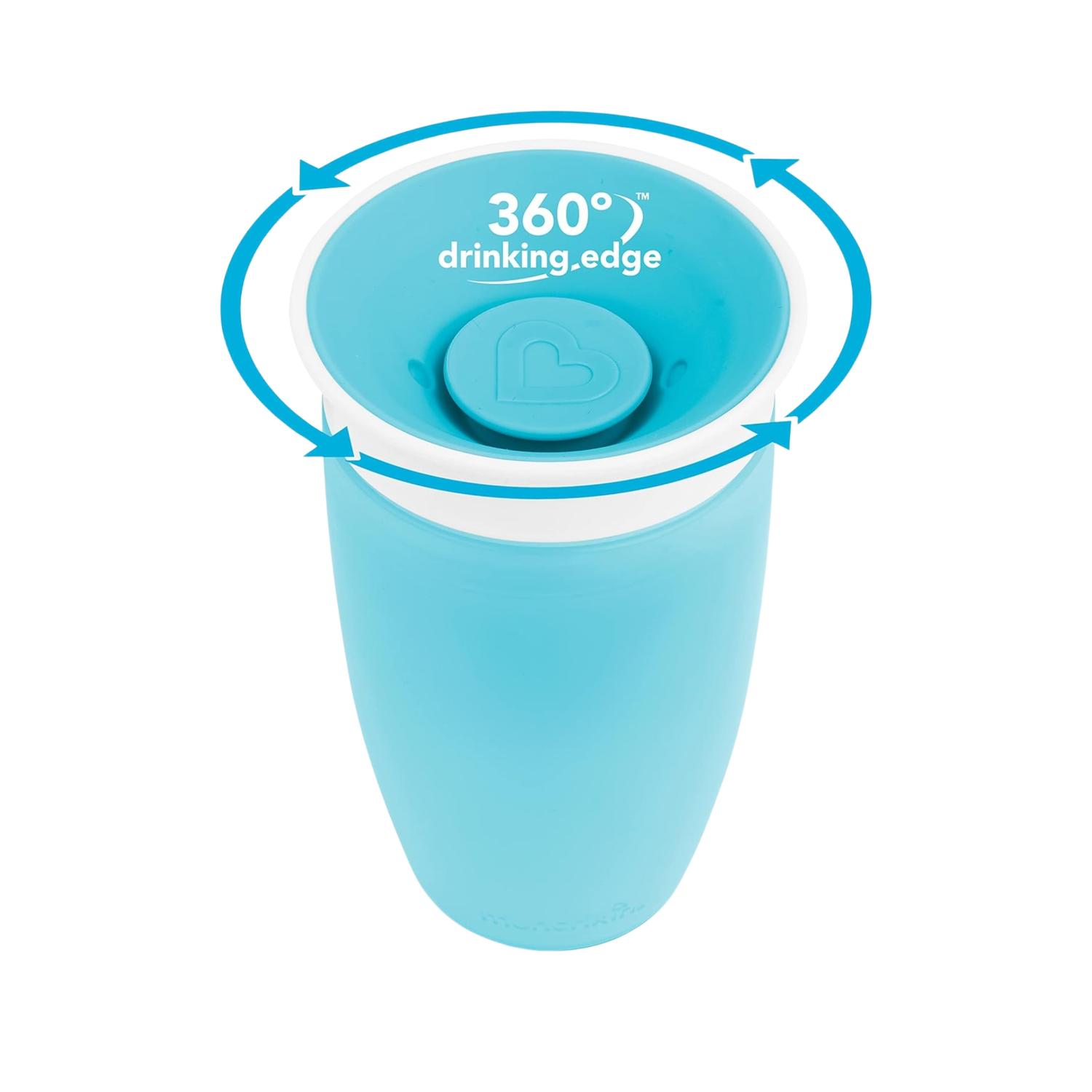 Pack 2 Vaso Entrenador 360 10oz Munchkin Antiderrame Bebé — imagen 7