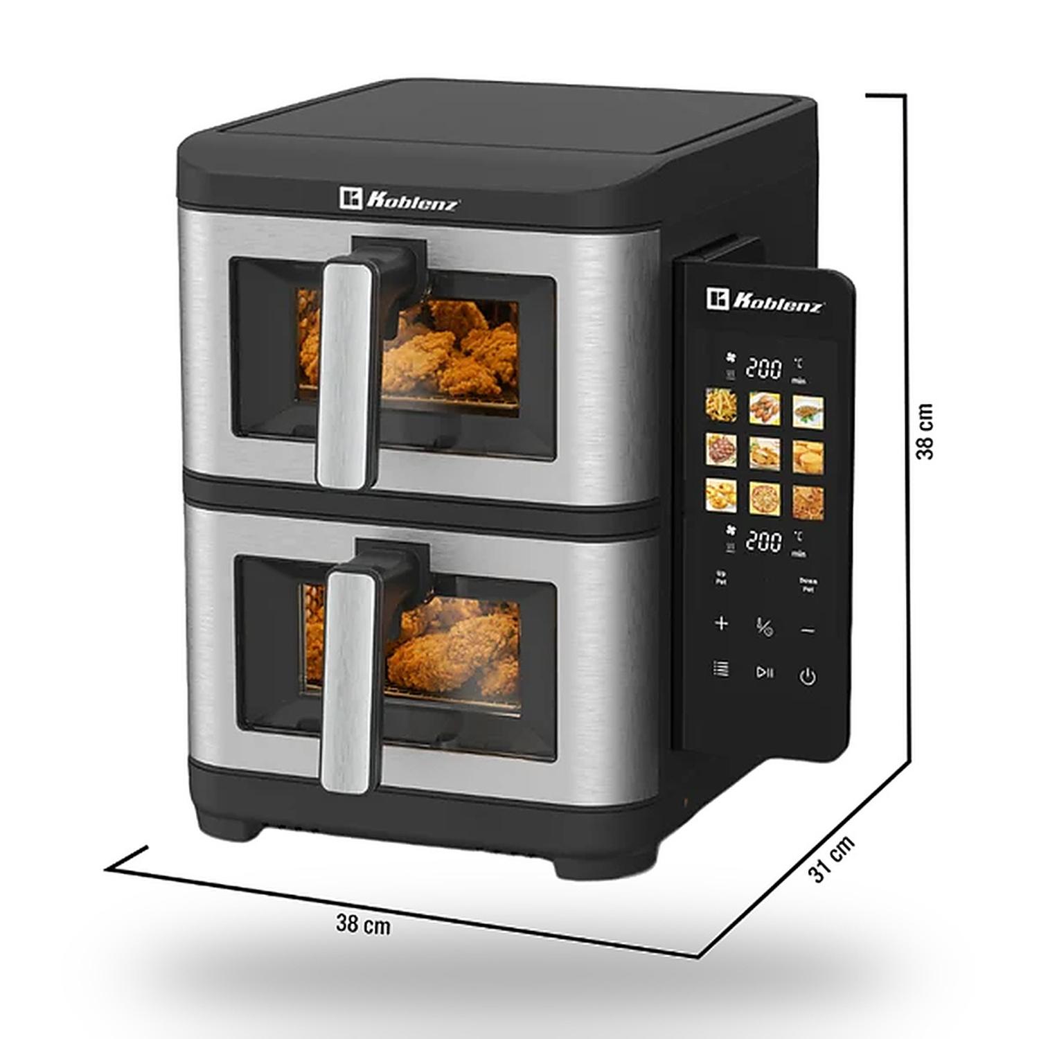 Freidora de Aire Koblenz FAKM1700 10 L Doble Canasta — imagen 4
