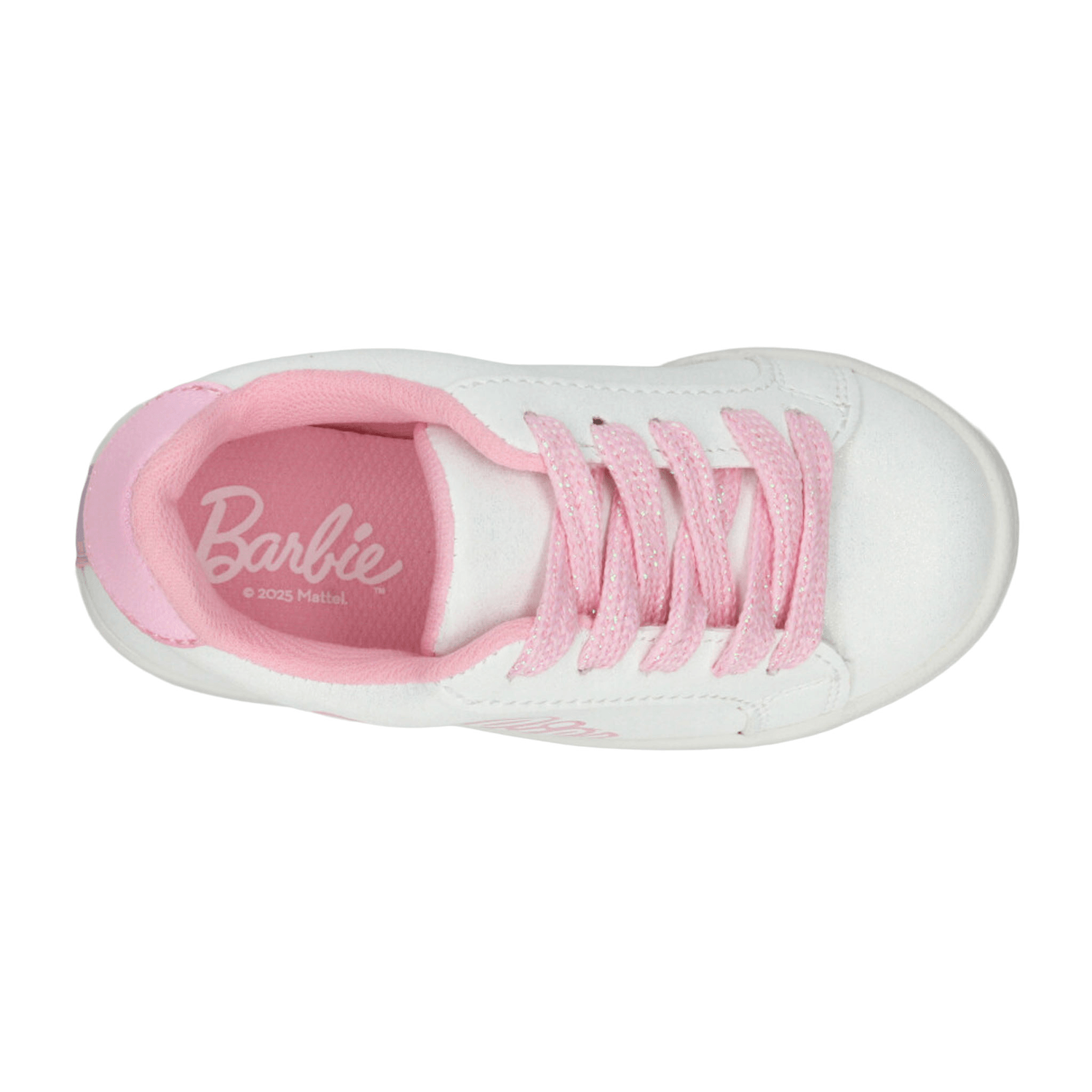 Tenis Barbie Niña Casual Cintas Blanco, Rosa Infantil T15-18 — imagen 8