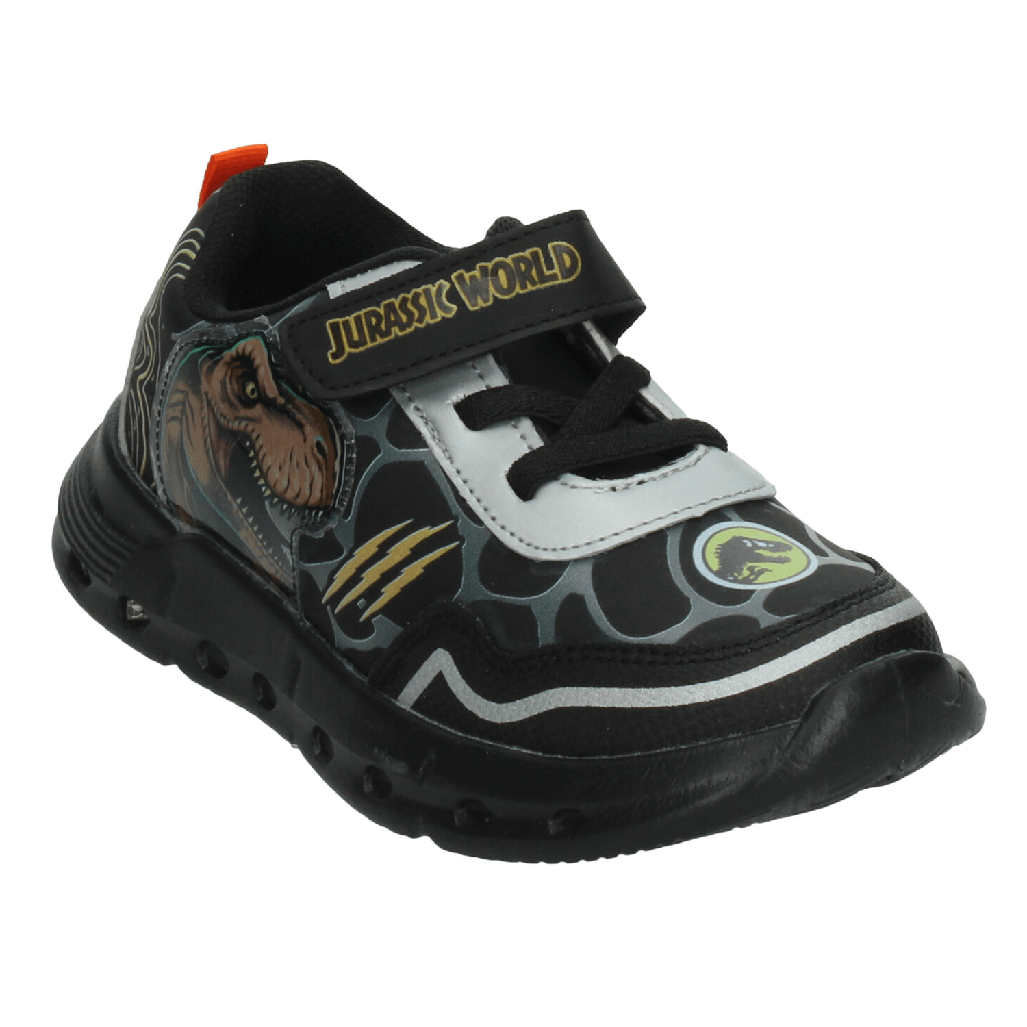 Tenis Jurassic Park Niño Dinosaurios Casual Negro Infantil T18-22 — imagen 4