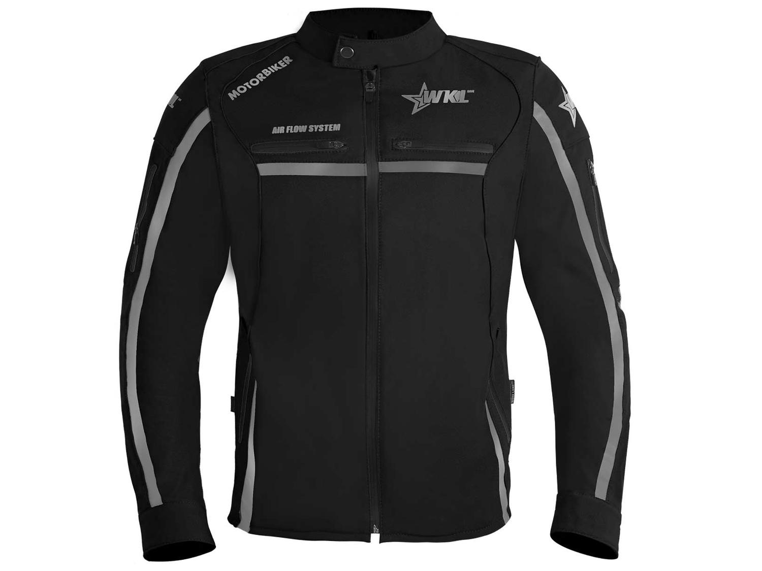 Chamarra Moto Hombre Impermeable Biker Protecciones Wkl 65N — imagen 1