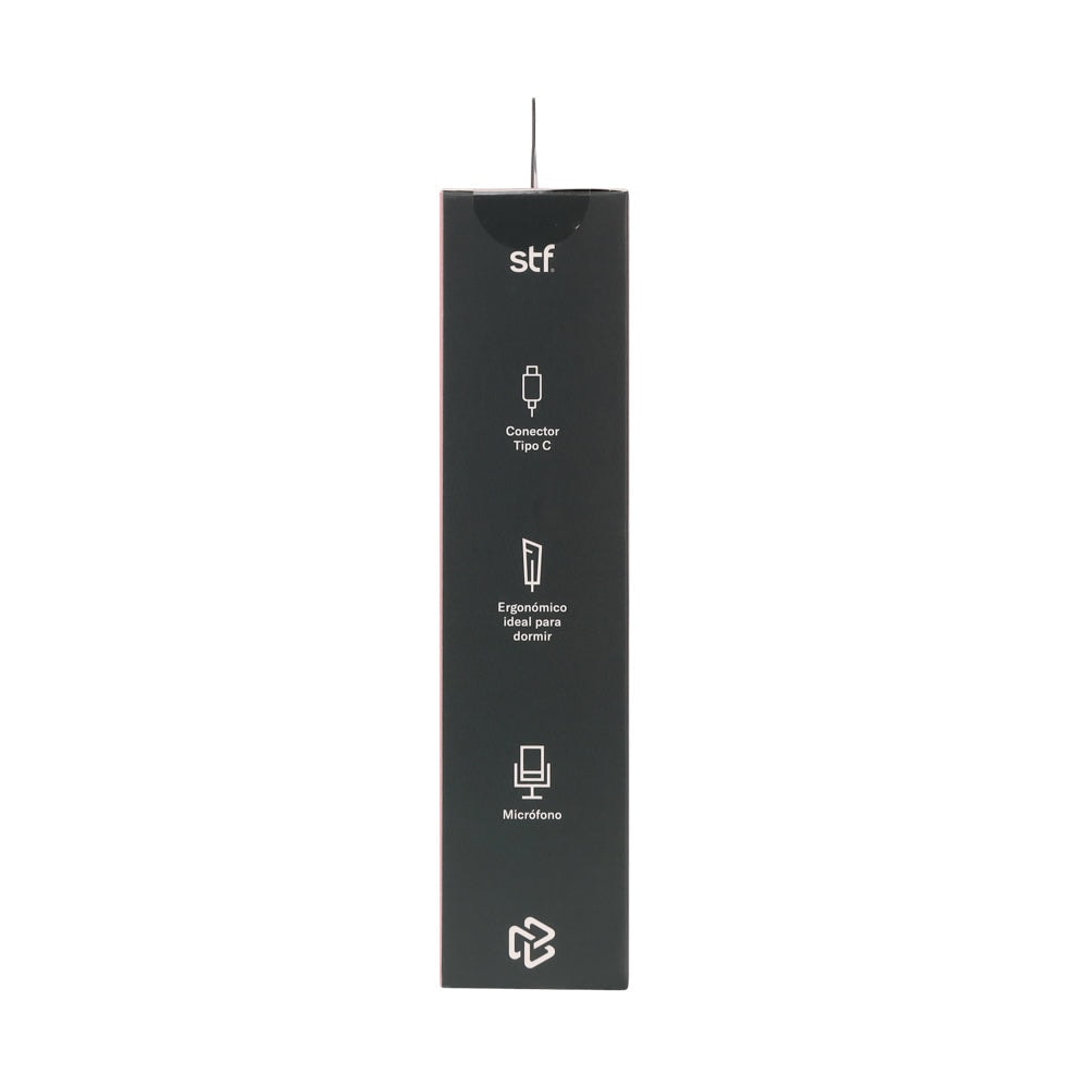 Audifonos alámbricos In-Ear STF Gravity: Tipo C, Micrófono, Rosa — imagen 11