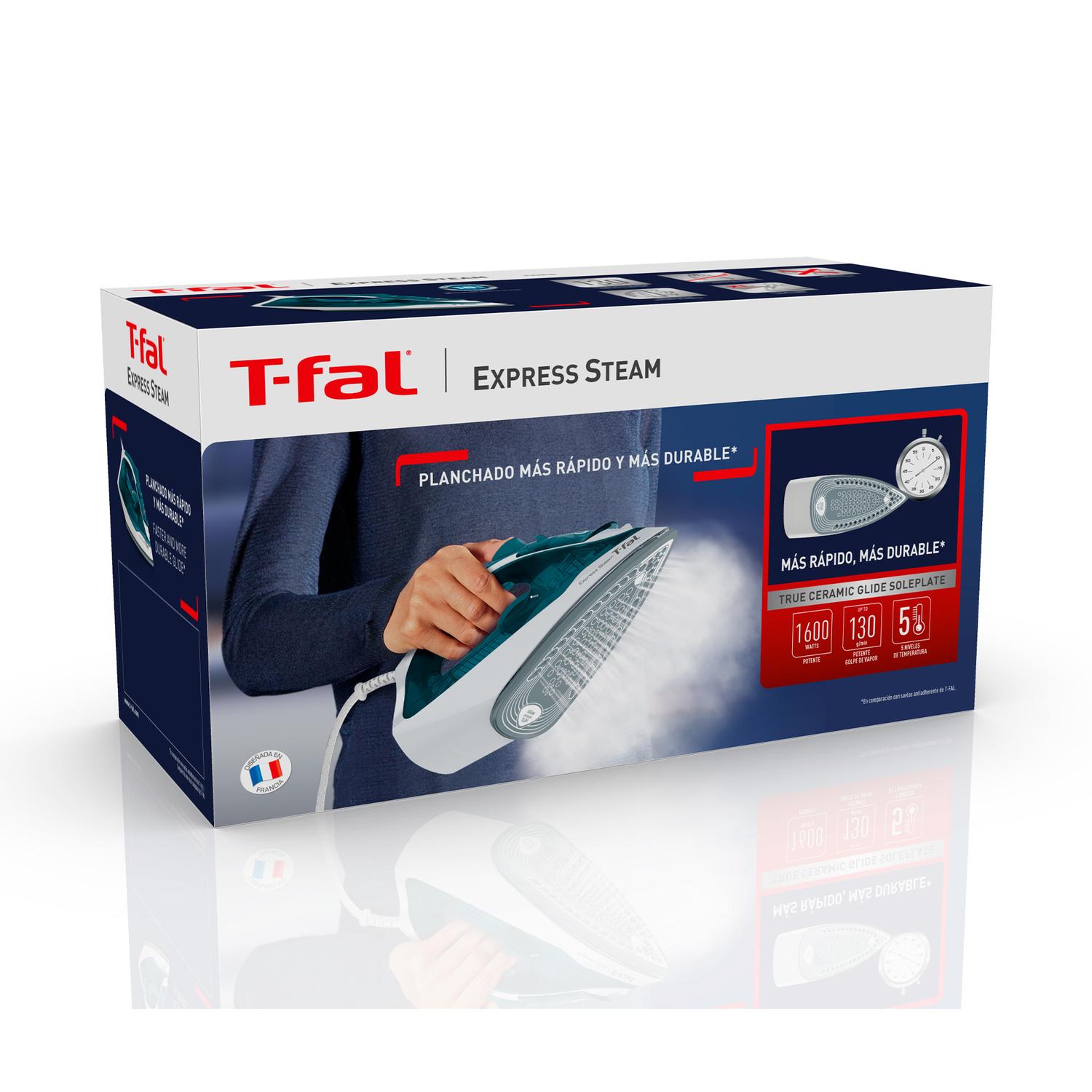 PLANCHA DE VAPOR T-FAL FV2830X0 EXPRESS STEAM CERAMICA — imagen 3