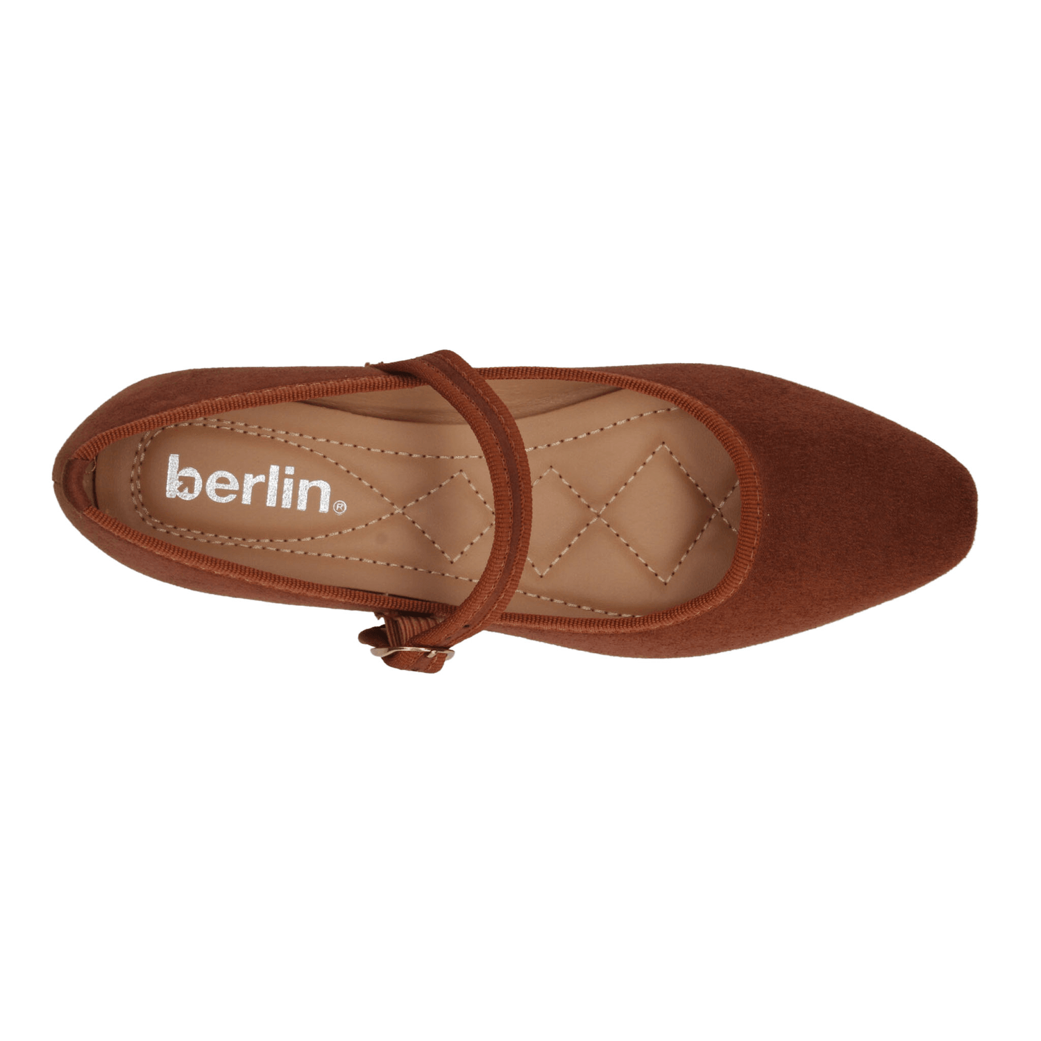 Flats Berlin Dama Terracota Café Casual Mary Jane Mujer — imagen 9