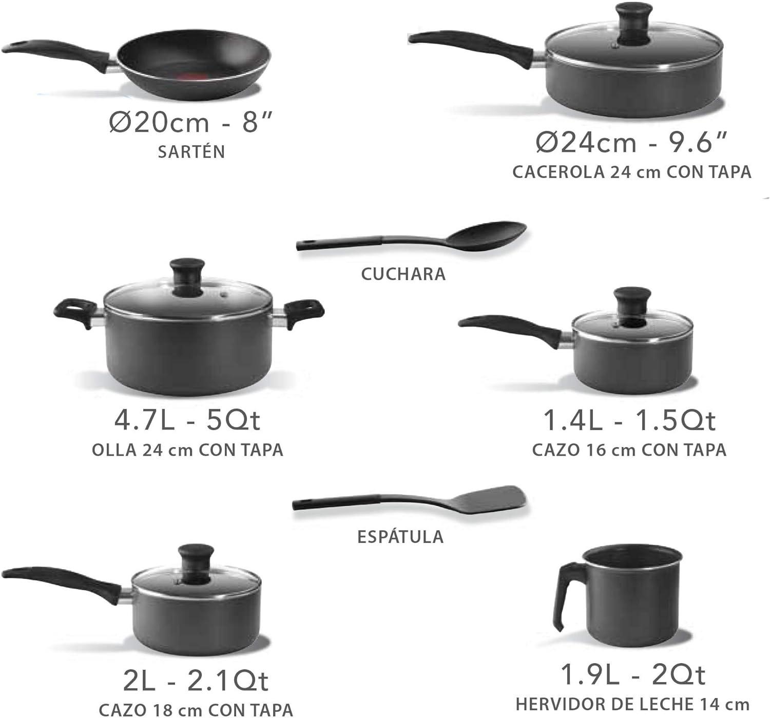 BATERIA DE COCINA 13 PIEZAS T-FAL B479SD84 SARTEN OLLA — imagen 2