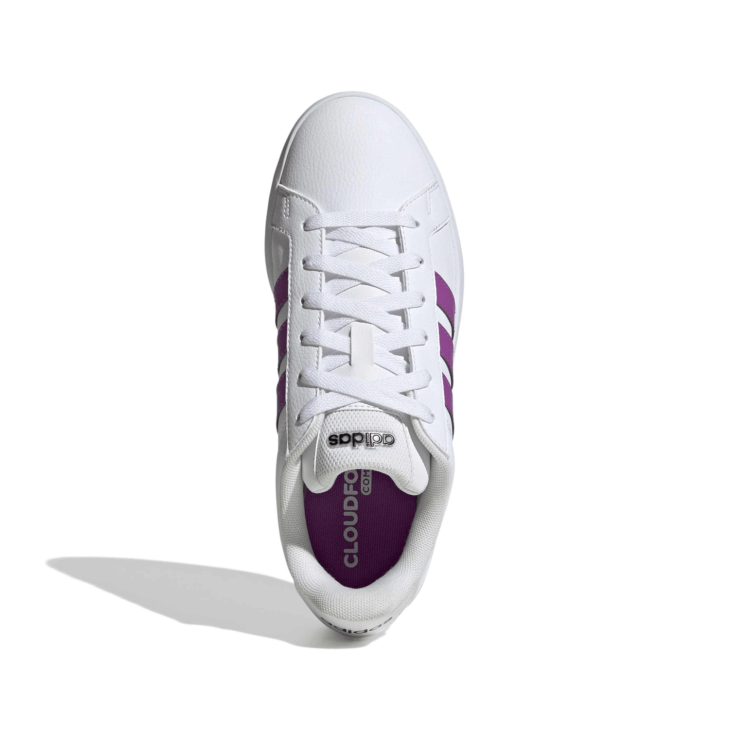 Tenis Adidas Grand Court Base 3.0 Dama Casual Blanco Mujer — imagen 7