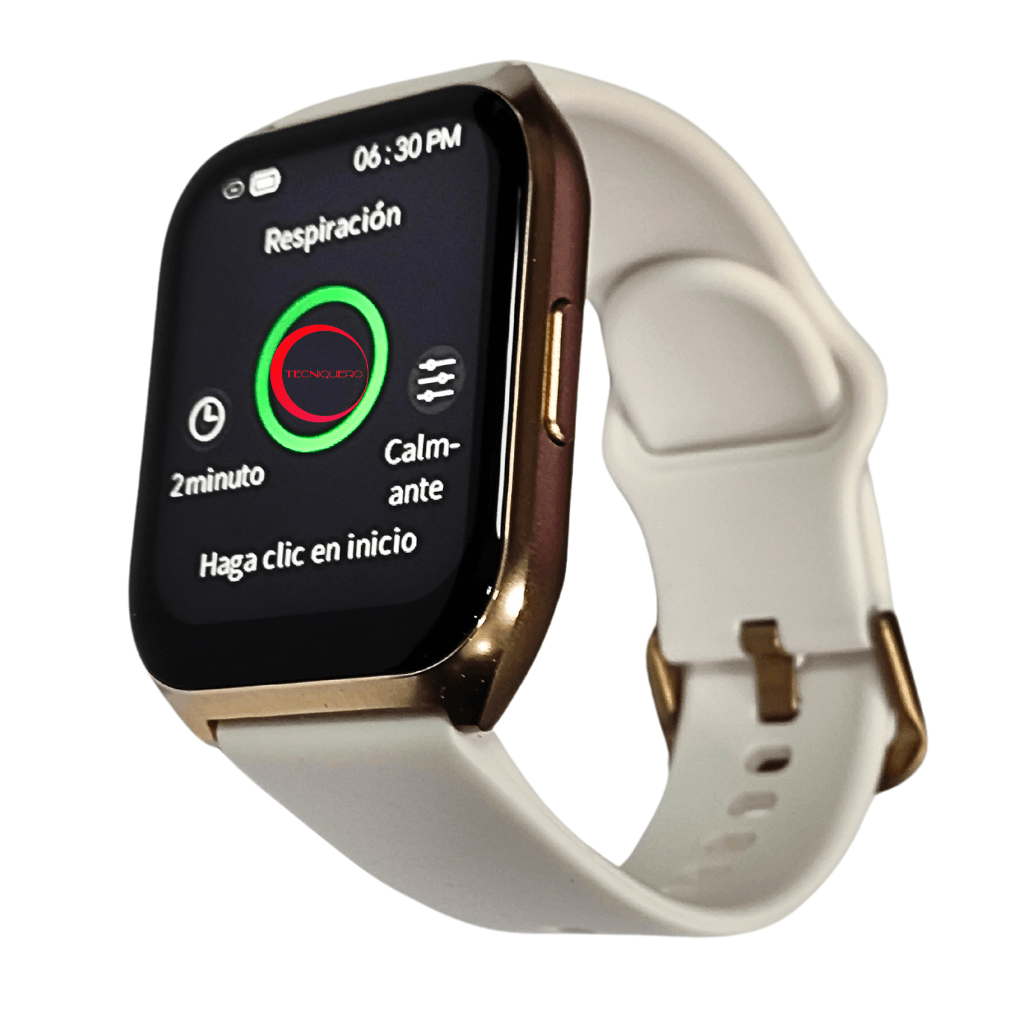 Smartwatch Filwans GTS Mini Pantalla 1.85 Pulgadas 78 Modos Deportivos Llamadas Bluetooth IP68 Bateria 250mAh, Dorada — imagen 6