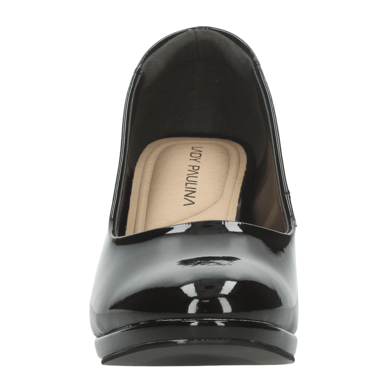 Zapatillas Paulina Dama Negro Formal Charol Mujer — imagen 7