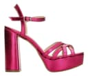 Sandalias Paulina Fiesta Dama Tacón Rosa Mujer