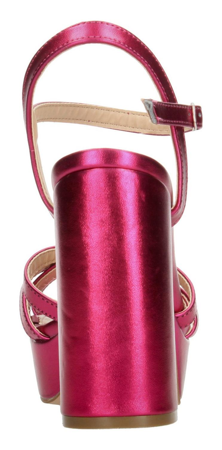 Sandalias Paulina Fiesta Dama Tacón Rosa Mujer — imagen 7