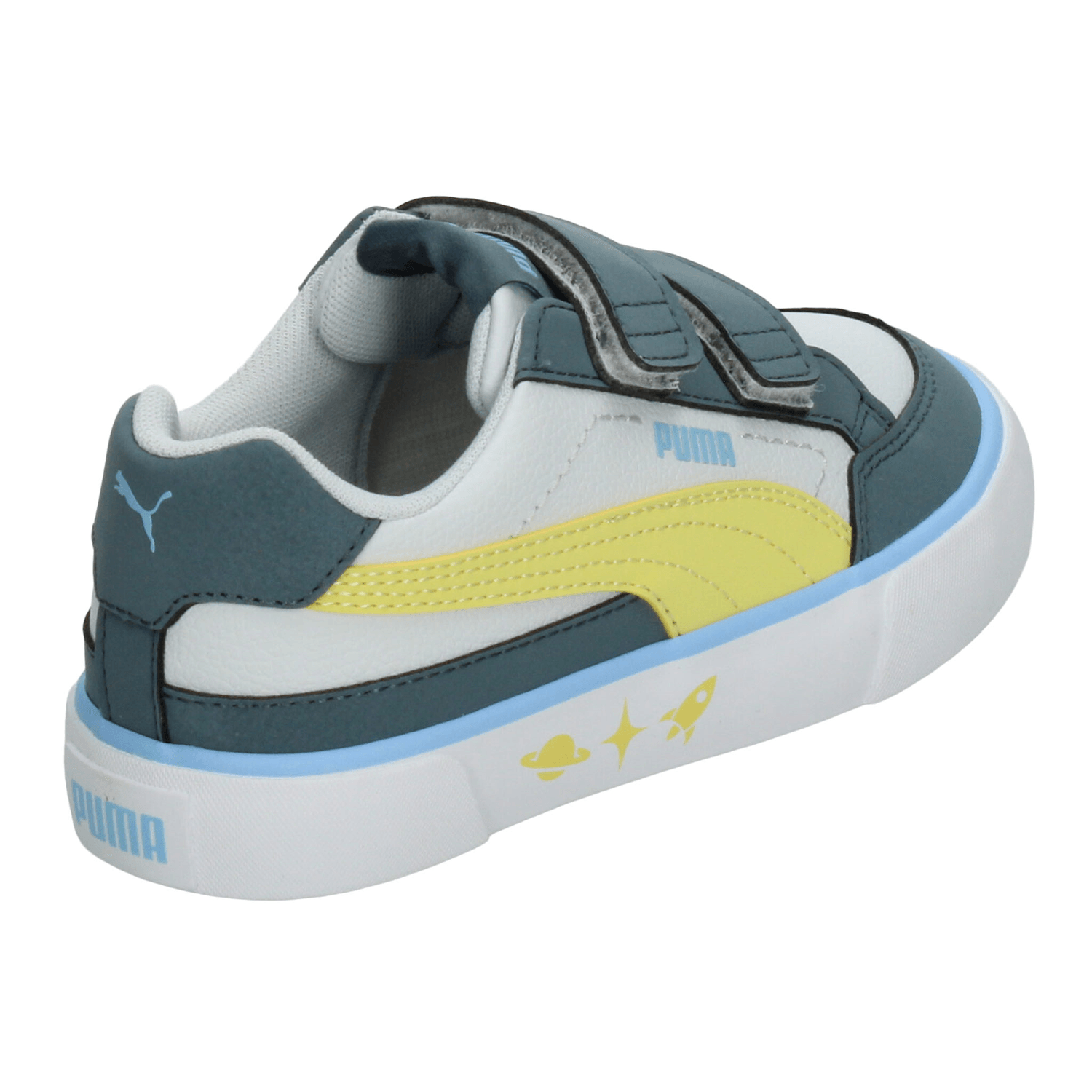 Tenis Puma Court Classic Niño Blanco Casual Infantil T17-22 — imagen 4
