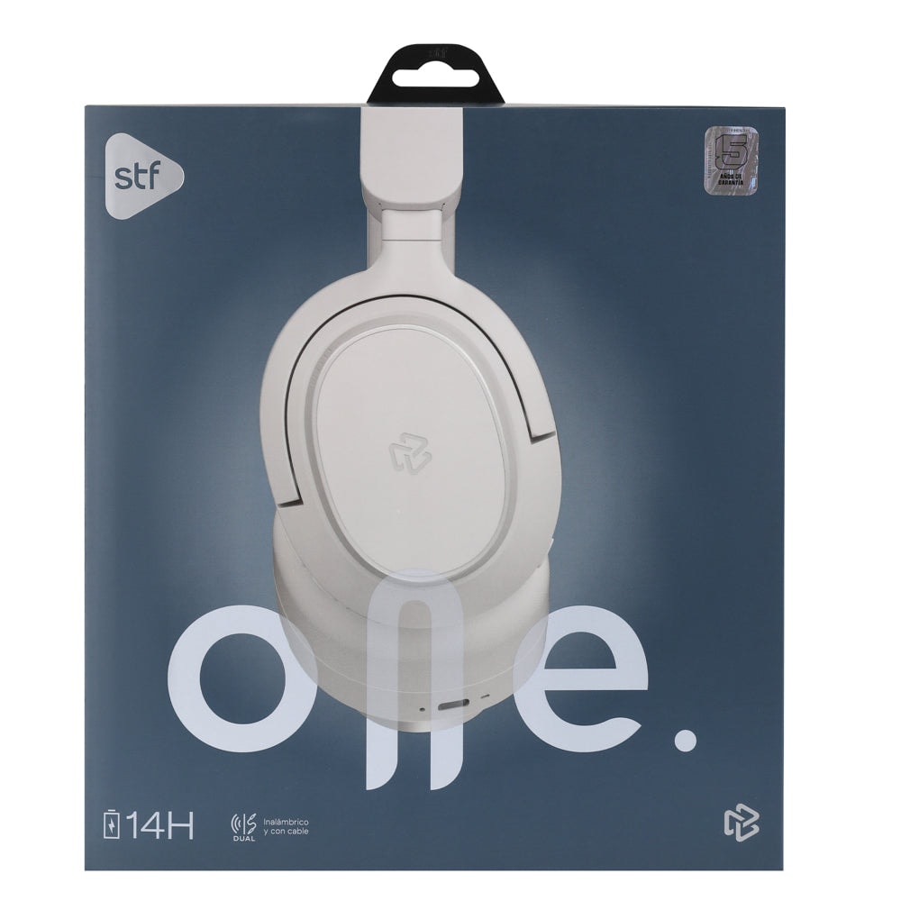 Audifonos Inalámbricos On Ear One STF 14hrs Uso, Blanco — imagen 10