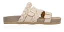 Sandalias Tropicana Dama Correas Trenzada Casual Beige Mujer