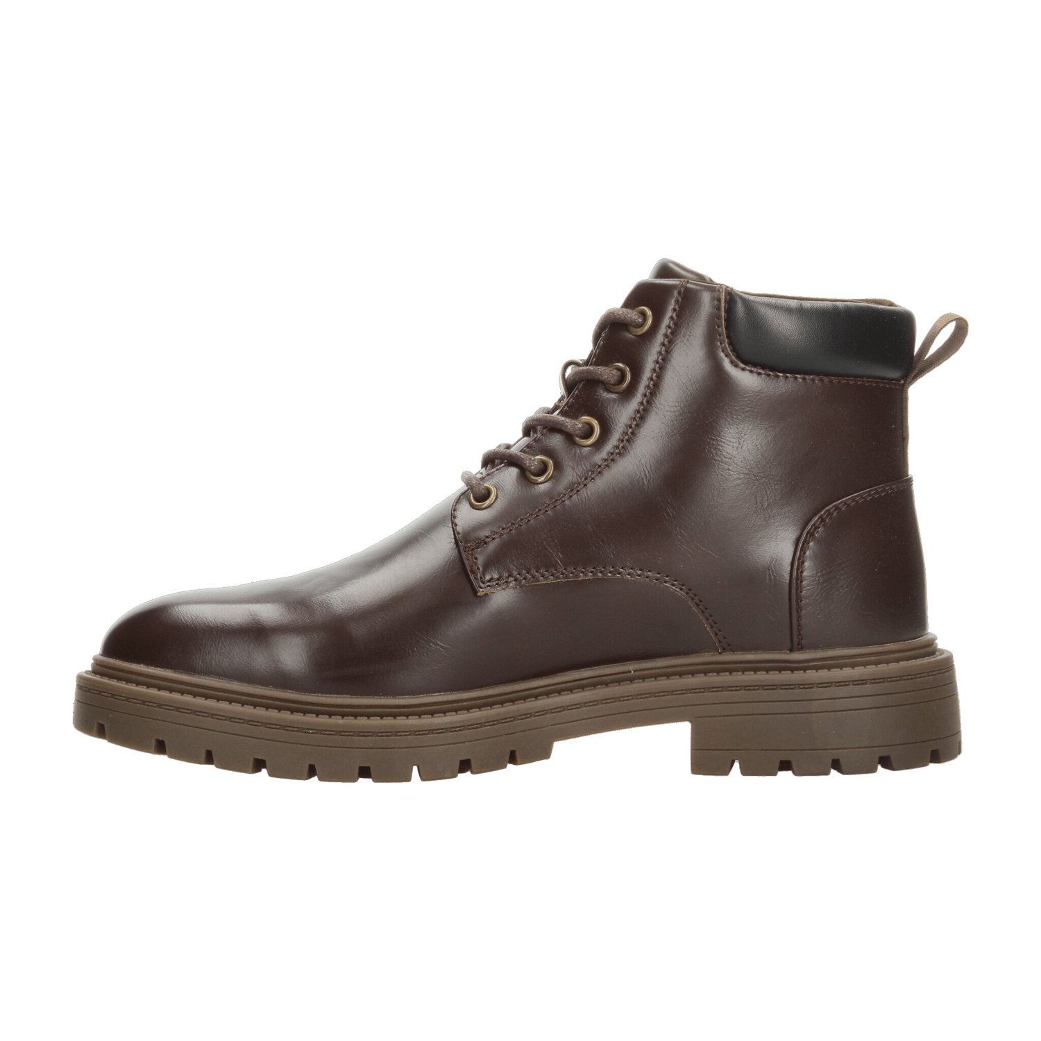 Bota Polo Hombre Casual Cintas Cómodo Café Caballero — imagen 5