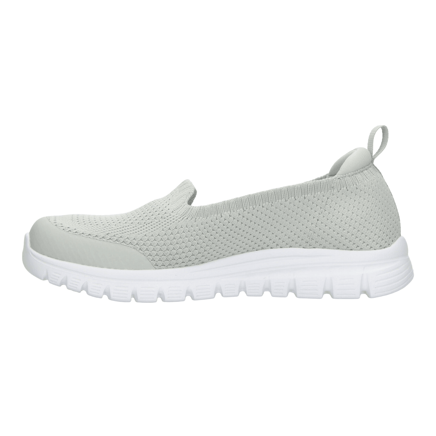 Tenis Skechers Graceful Dama Gris Deportivo Slip On Mujer — imagen 6
