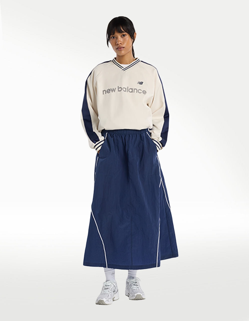 Falda New Balance Sport Legacy Azul - Mujer — imagen 6