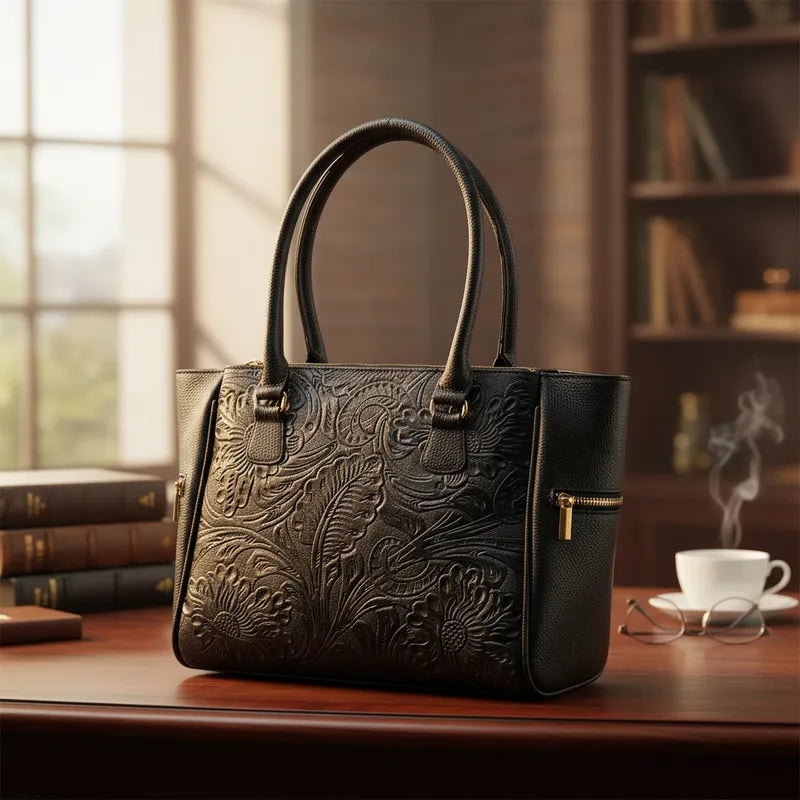 Bolsa Grande Dama Original De Piel Legitima Valentina — imagen 3