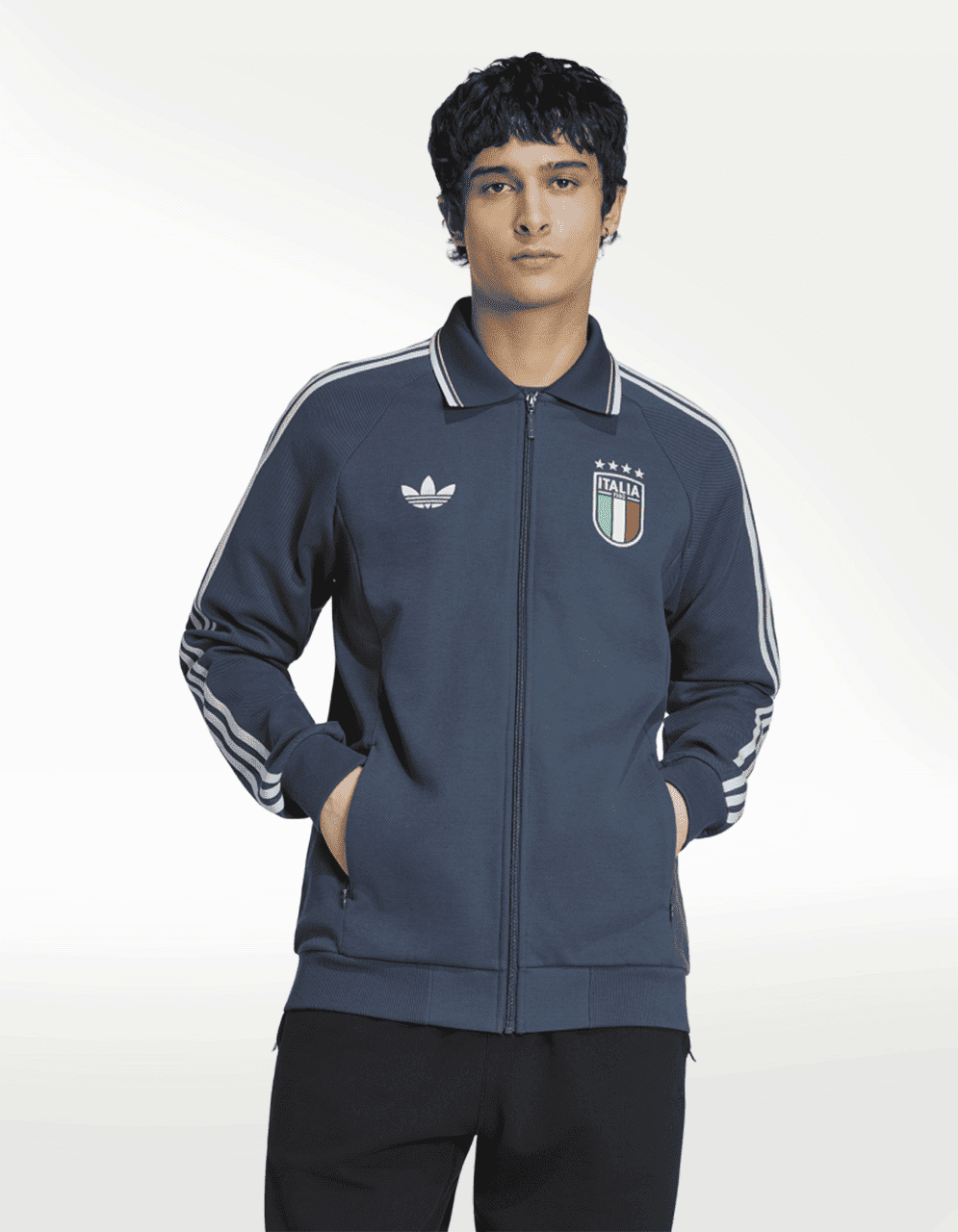 Chamarra Adidas Anthem Visitante Italia Multicolor - Mujer — imagen 2