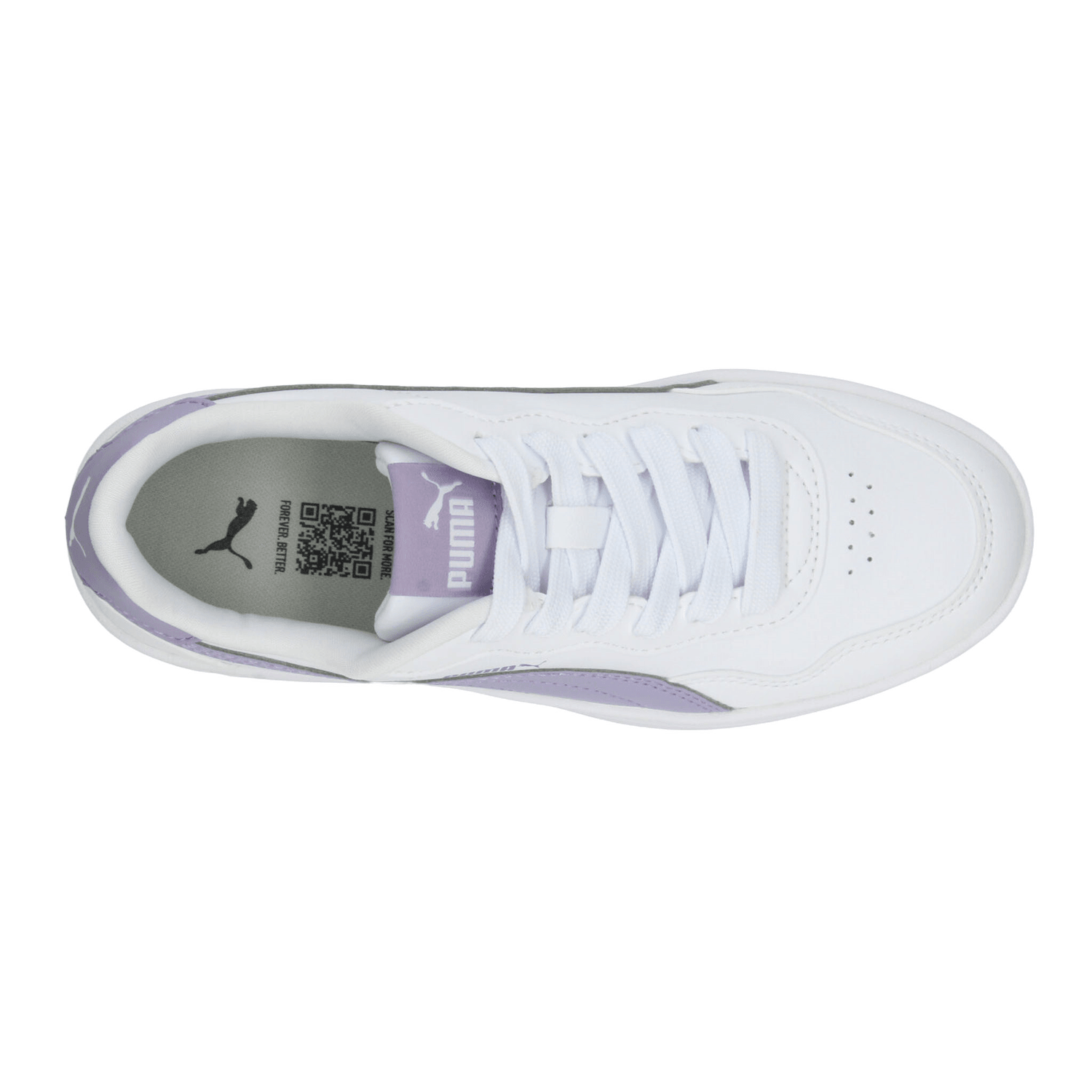 Tenis Puma Court Lally Skye Dama Casual Plataforma Blanco Mujer — imagen 8