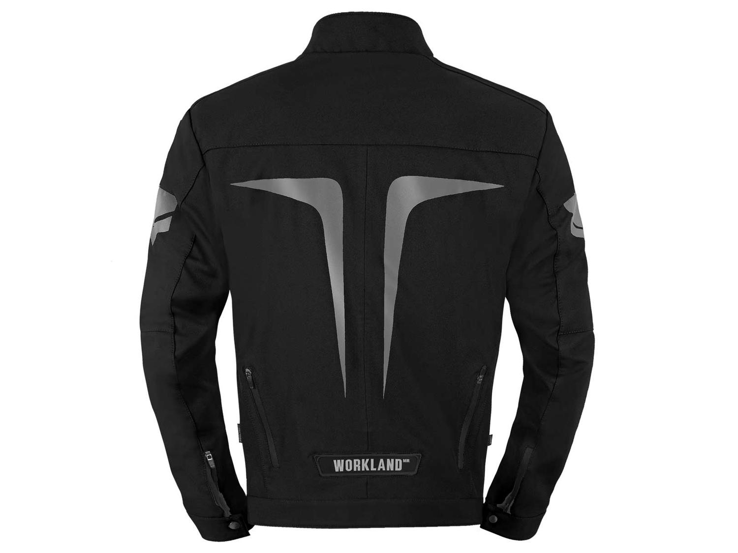 Chamarra Moto hombre Impermeable protectores Reflejante WKL — imagen 5