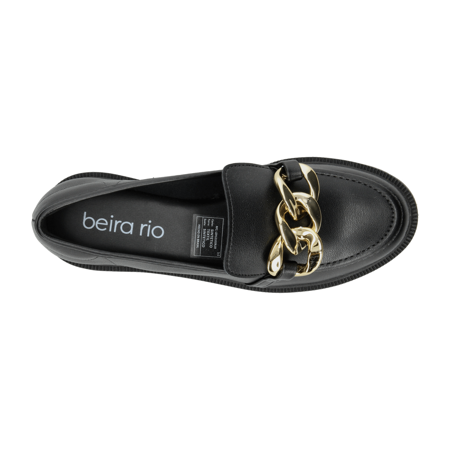 Zapato Beira Rio Dama Negro Casual Formal Para Mujer — imagen 9