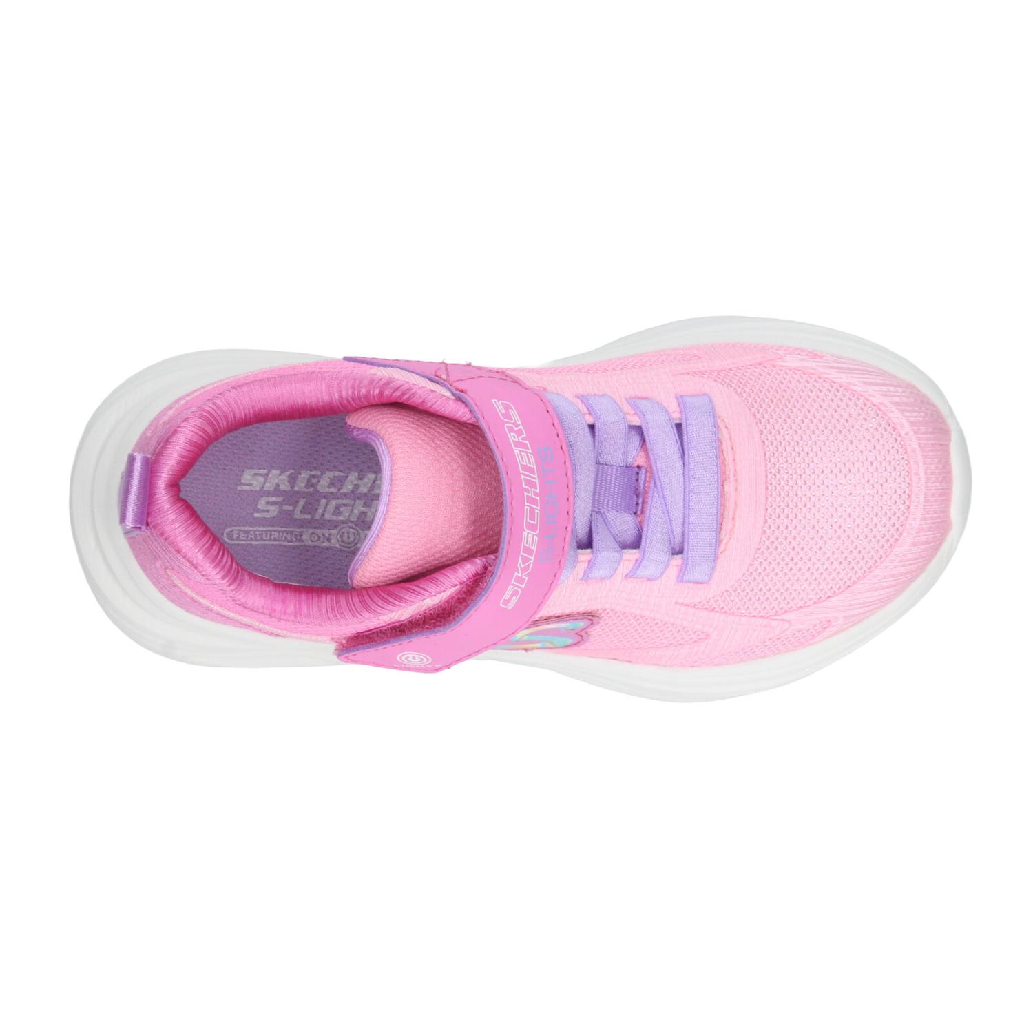 Tenis Skechers Niña Deportivo Luz Led Rosa Infantil T17-22 — imagen 8