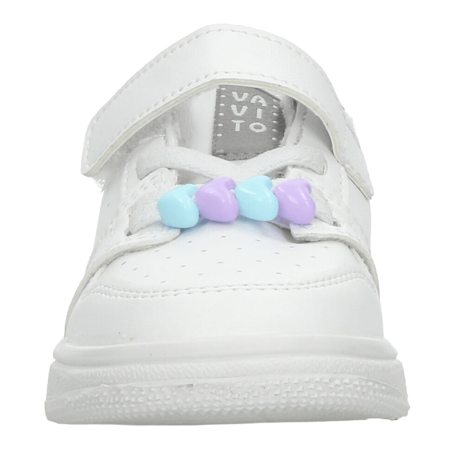Tenis Vavito Niña Cinta Adhesiva Escolar Blanco Infantil T15-18 — imagen 6