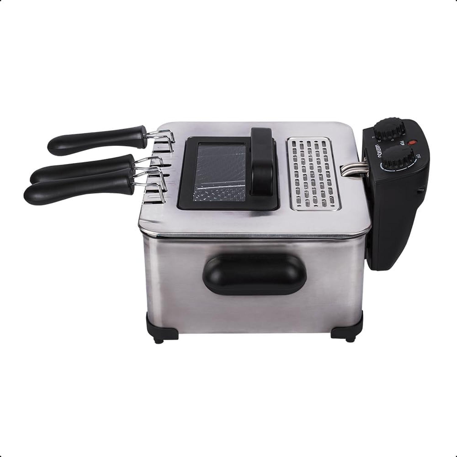 Freidora de Inmersion Daewoo 4L 2 Cestas y Control Temperatura — imagen 2