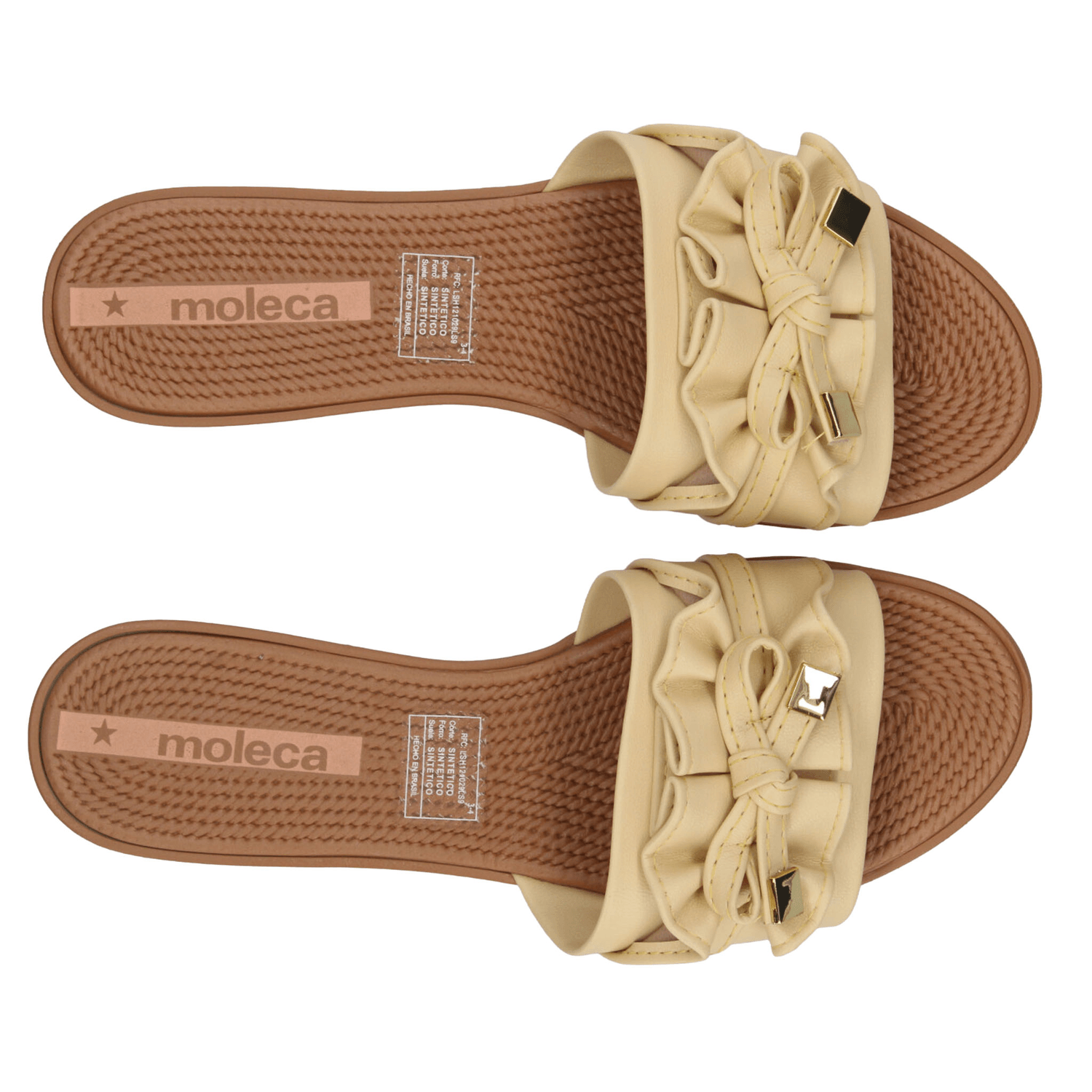 Sandalias Moleca Dama Amarillo Casual Para Mujer — imagen 11