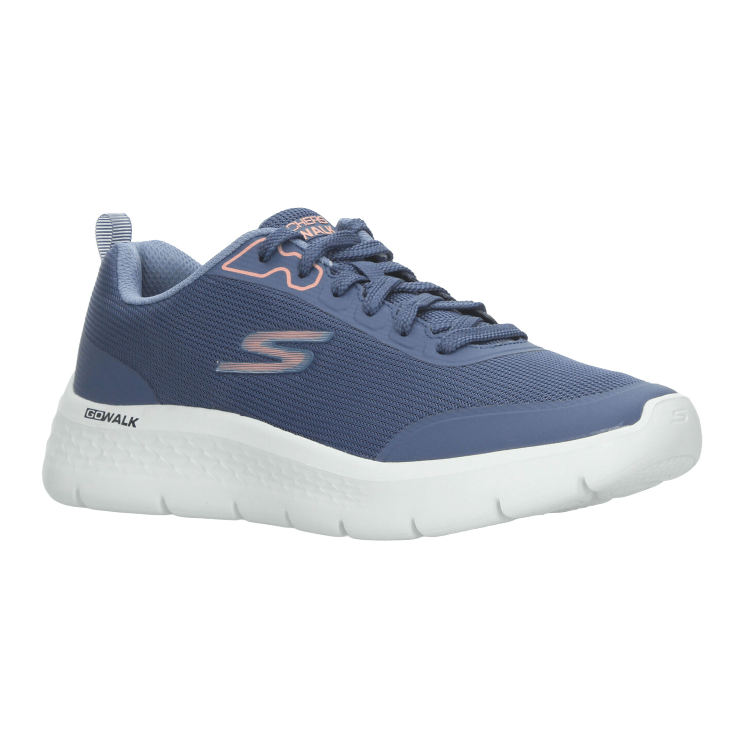 Tenis Skechers Go Walk Flex Dama Deportivo Cintas Azul Mujer — imagen 2