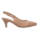 Zapatillas Beira Rio Dama Formal Slingback Beige Mujer