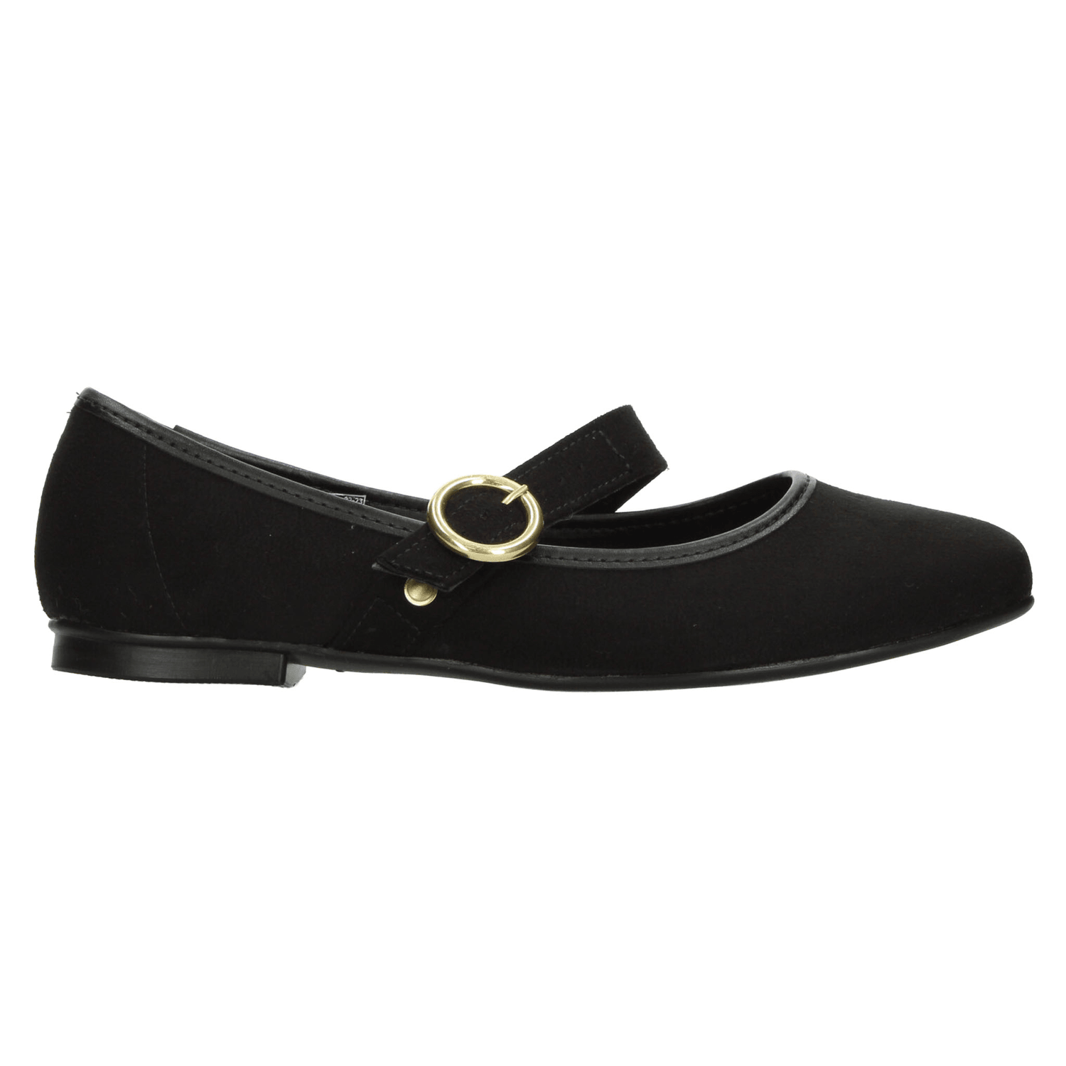 Flats Moleca Dama Casual Mary Jane Hebilla Negro Mujer — imagen 1
