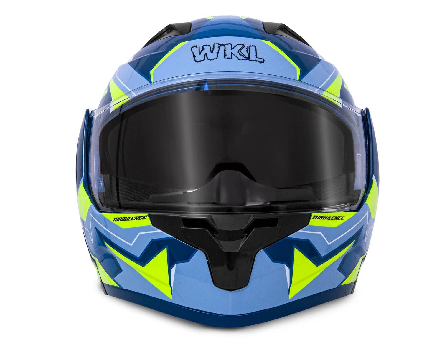Casco WKL Motocicleta Dot Abatible CH-103 TURBO-VERDE — imagen 2