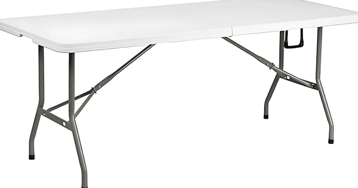 Mesa Plegable Plástico Portafolio 1.80m Jardín — imagen 1