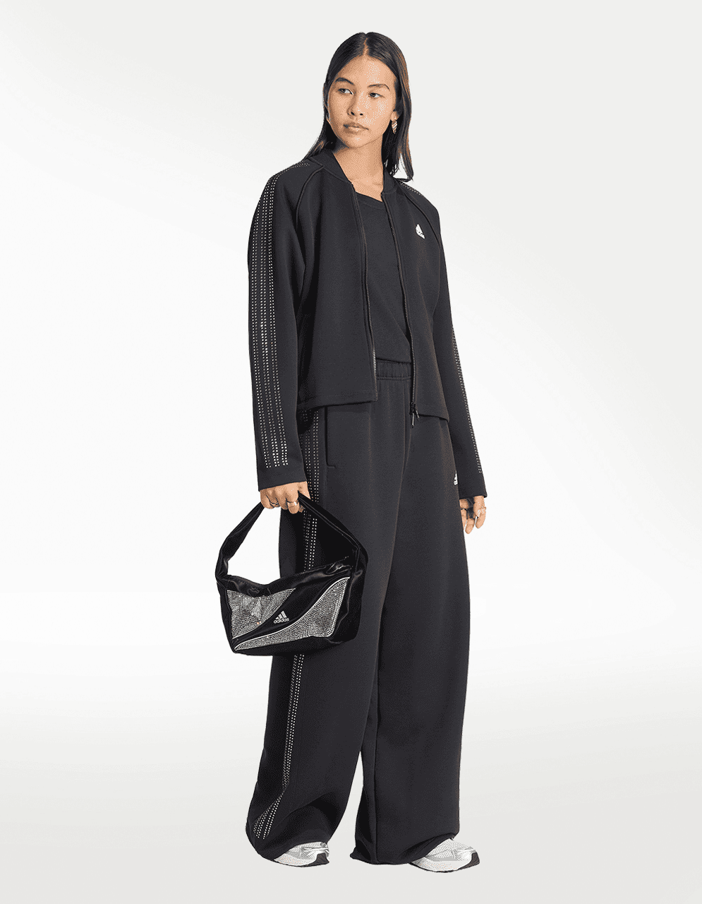 Chamarra Adidas Bomber Negro - Mujer — imagen 6
