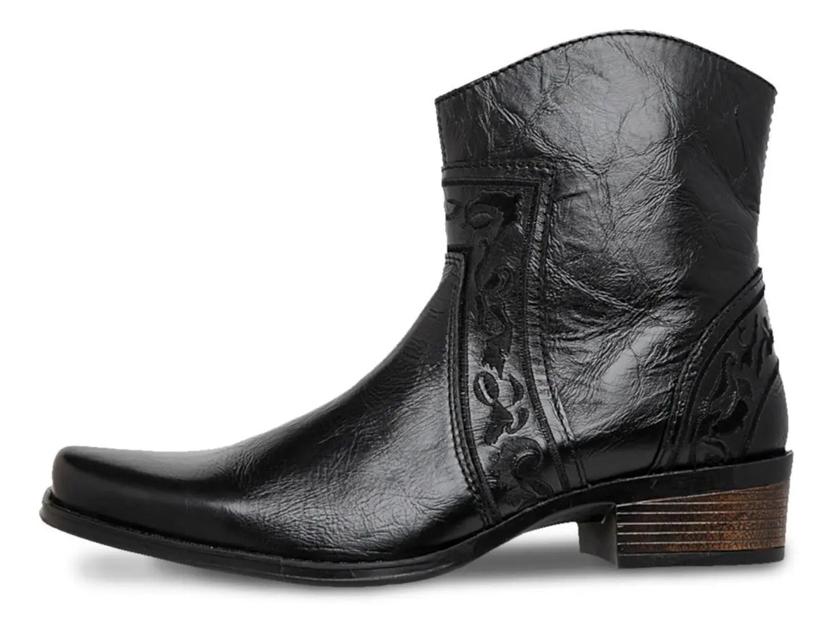 Botin Vaquero Hombre Urban Cowboy Negro 40704 — imagen 13